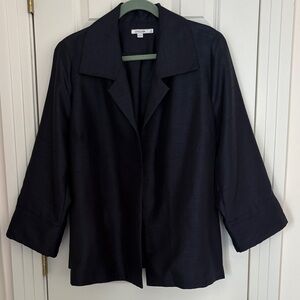 Chico's Midnight Navy Open-Front Blazer Jacket